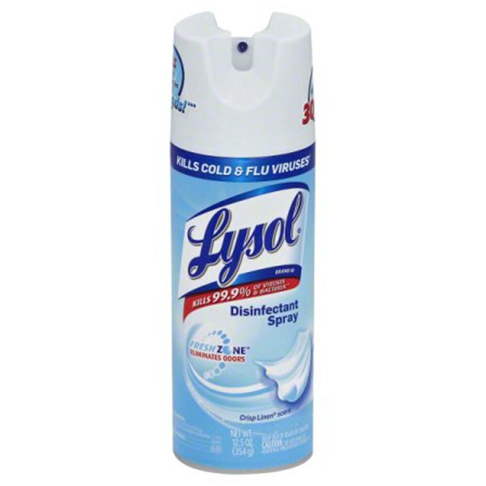 image of Crisp Linen Disenfectant Spray, 12 oz