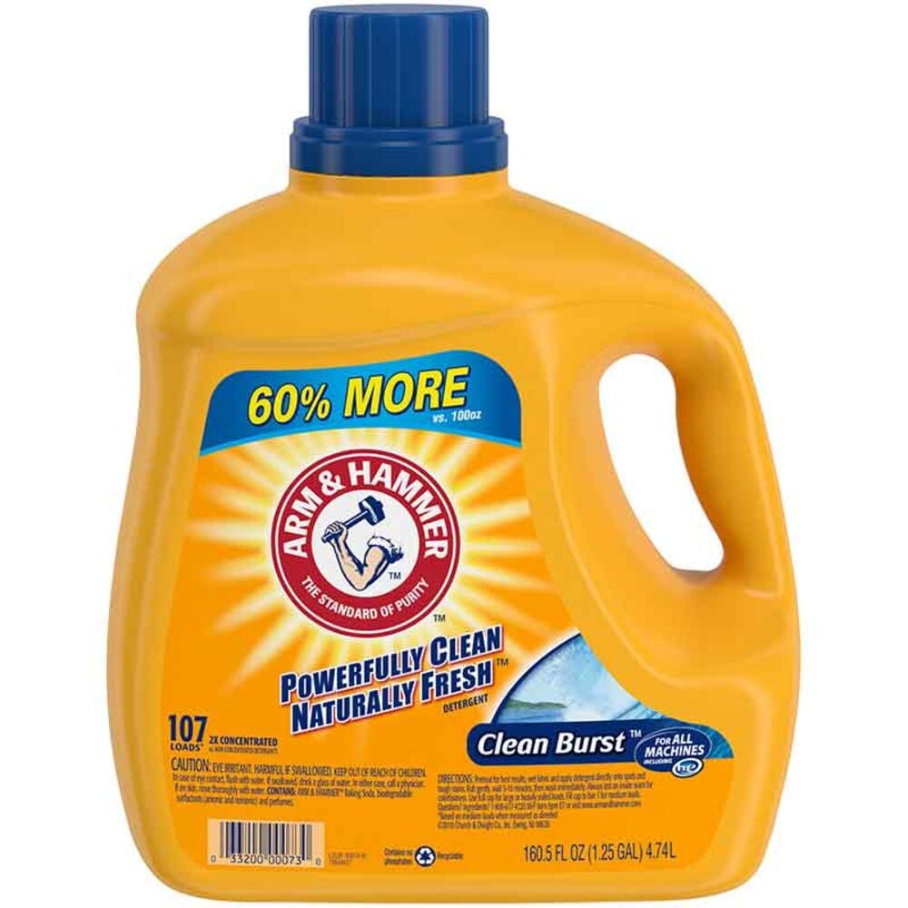 image of Laundry Detergent, Clean Burst, 105 oz