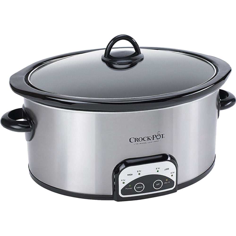 image of 7-Quart Smart-Pot Slow Cooker, Brushed Stainless Steel