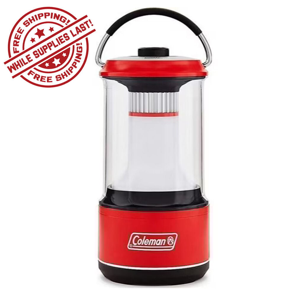 image of 600 Lumens LED Red Lantern with BatteryGuard