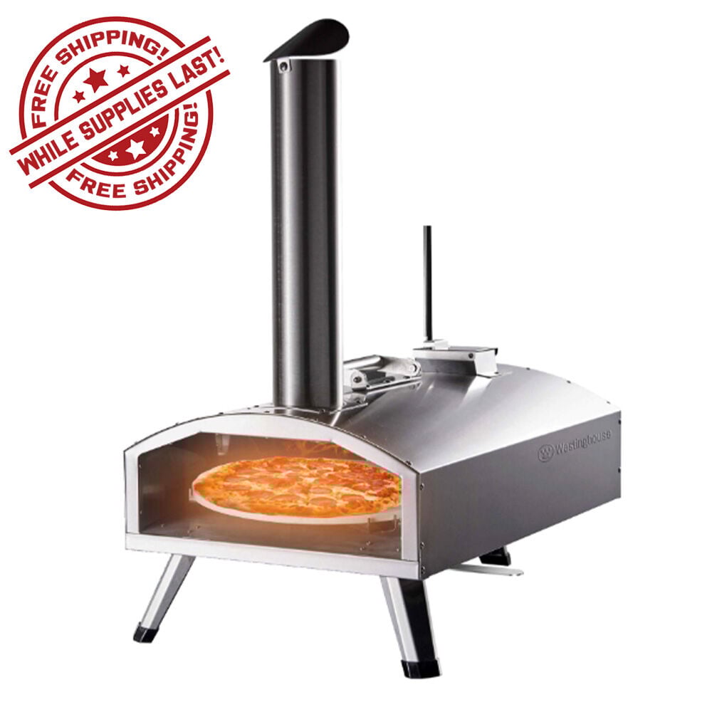image of 12 in Dual Fuel Gas Wood Pizza Oven