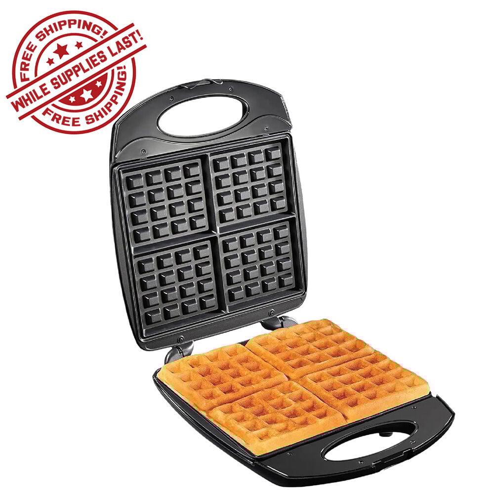 image of 4 Square Belgian Waffle Maker