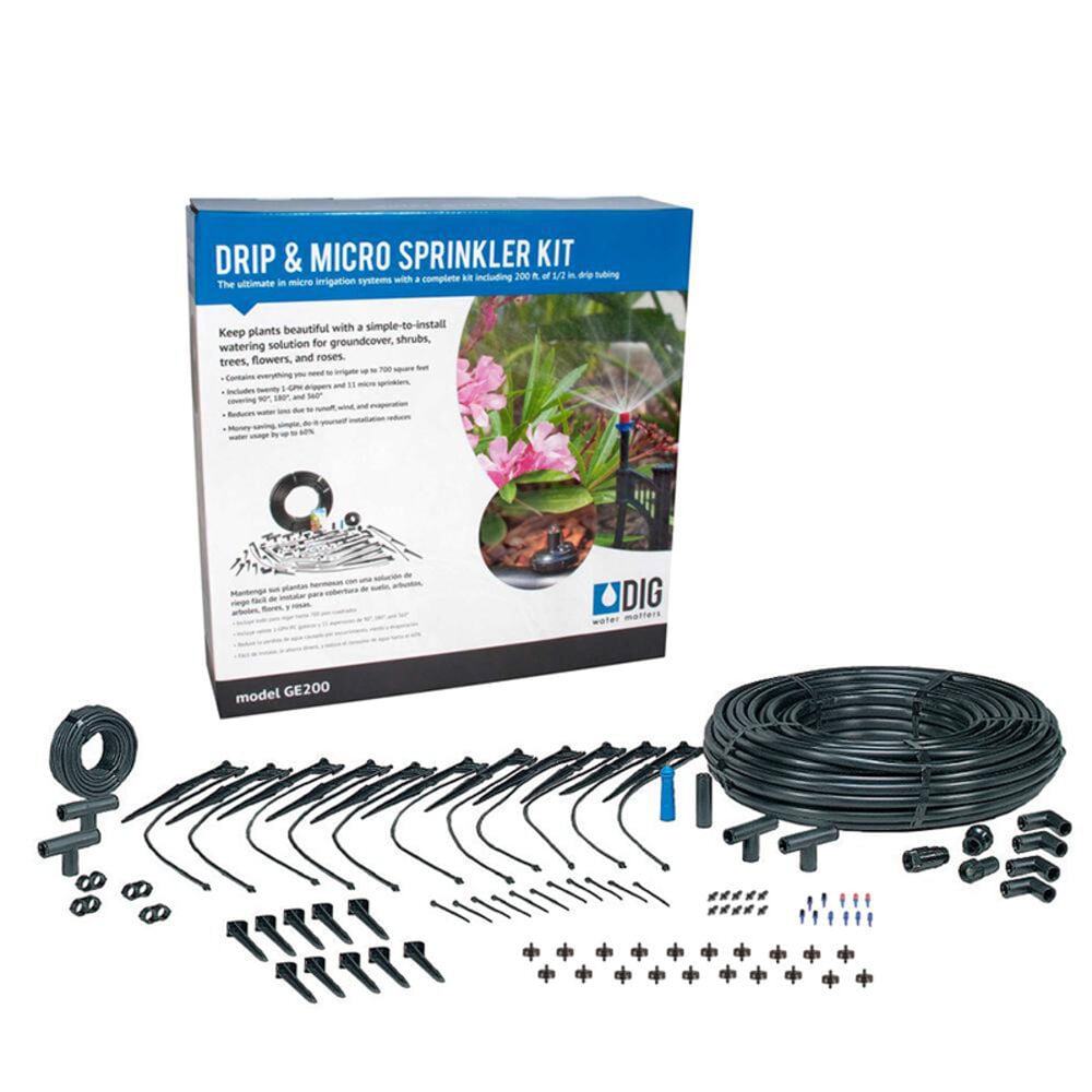 image of Drip & Micro Sprinkler Kit Deluxe, 700 sq. ft.