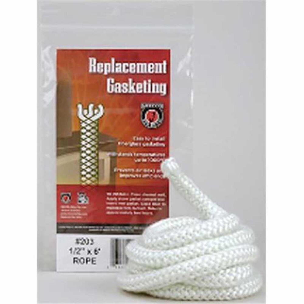 image of Replacement Flat Tape Fiberglass Gasket Rope, 1/2-in x 6-ft