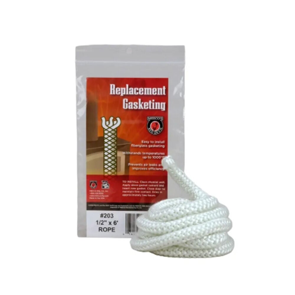 image of Replacement Stove Door Gasket Rope, 1/2-in x 6-ft