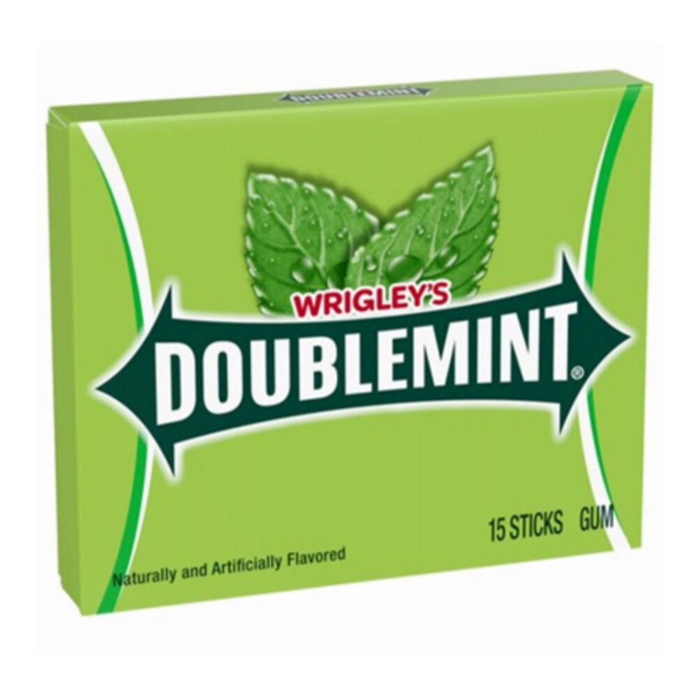 image of Chewing Gum, Doublemint Flavor, 15 Sticks