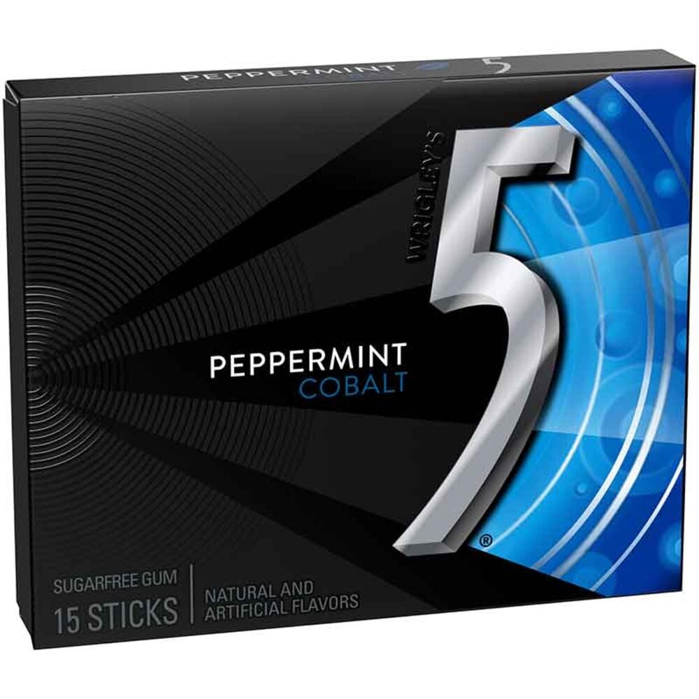 image of 5 Peppermint Cobalt Gum