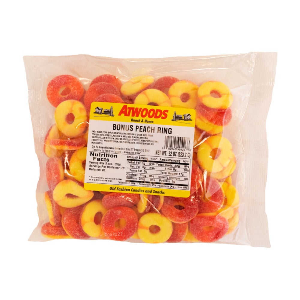 image of Bonus Peach Rings, 22 oz