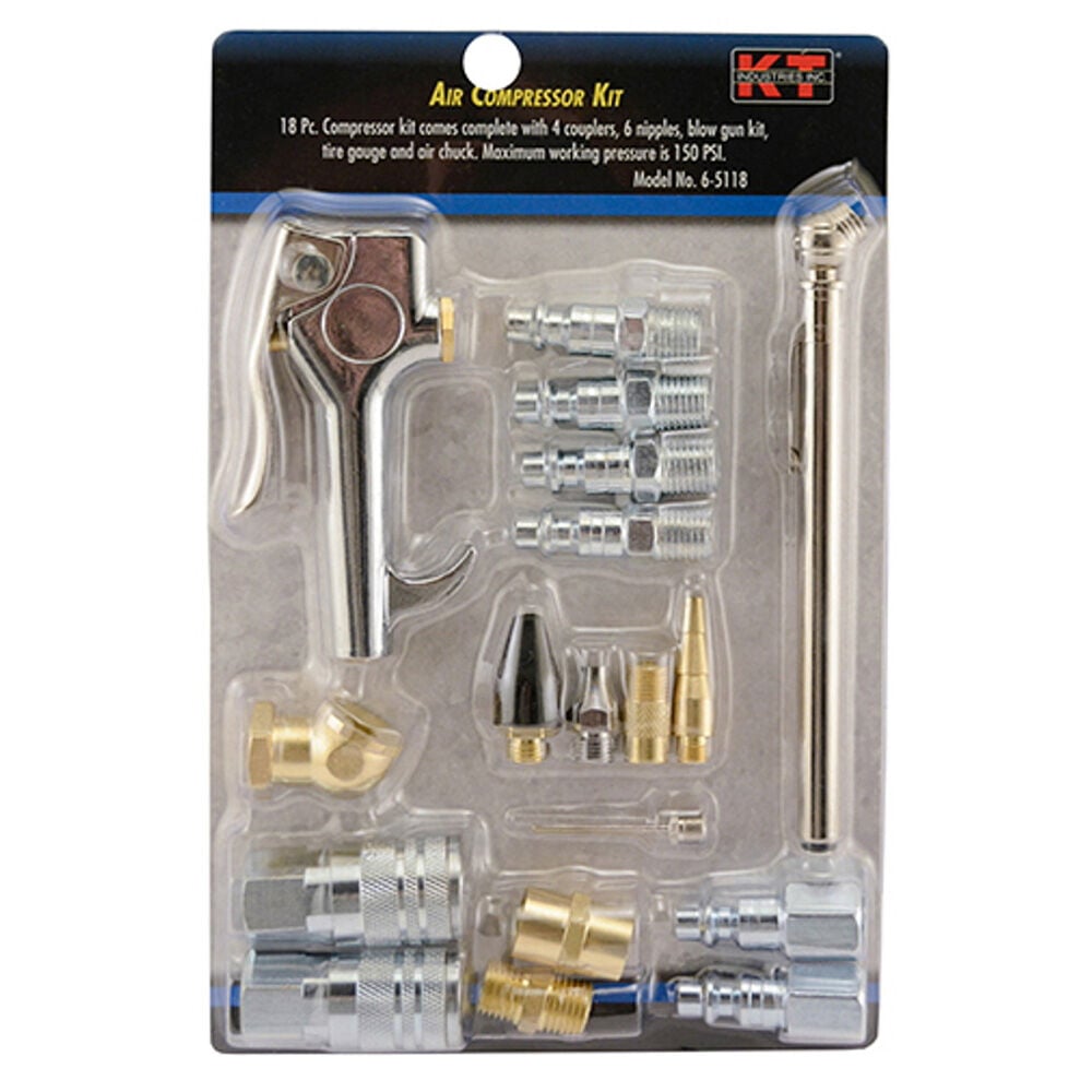 image of 1/4 in Industrial Air Kit- 18 pcs