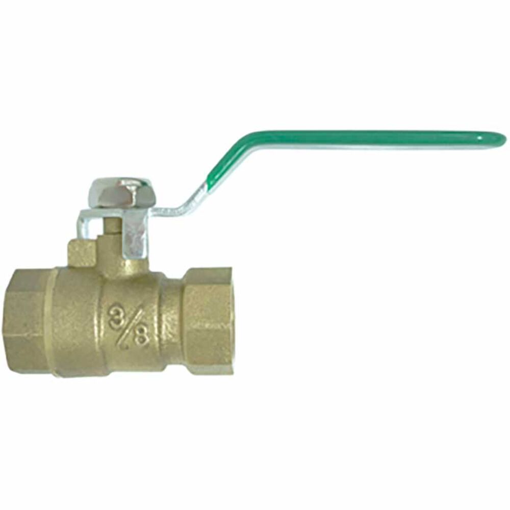 image of Full Port Brass Ball Valve, 3/8 x 3/8