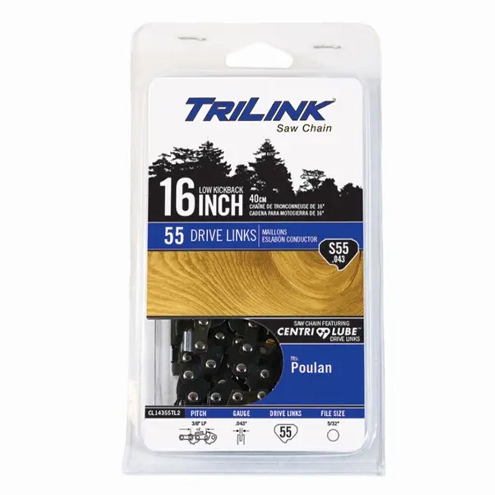 image of 16 in S55 Chainsaw Chain, .043 ga