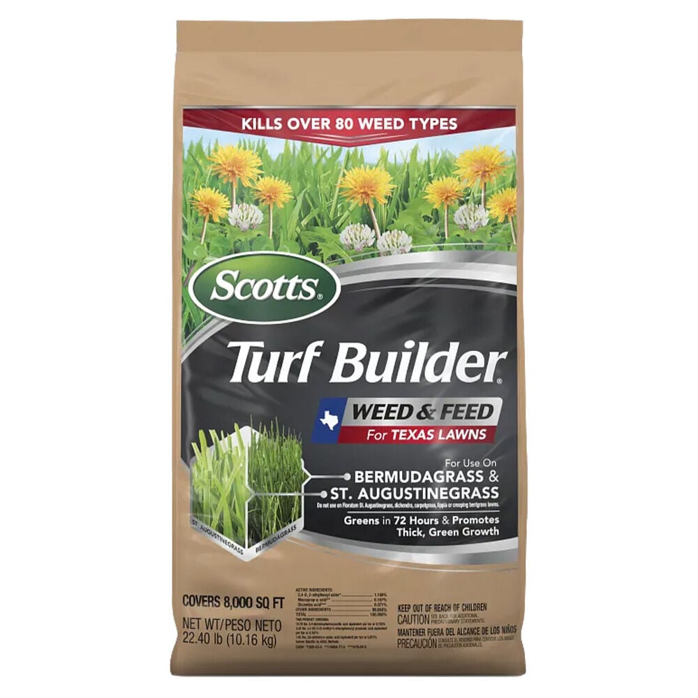 image of Turf Builder Weed and Feed for Texas Lawns, 22.4 lb