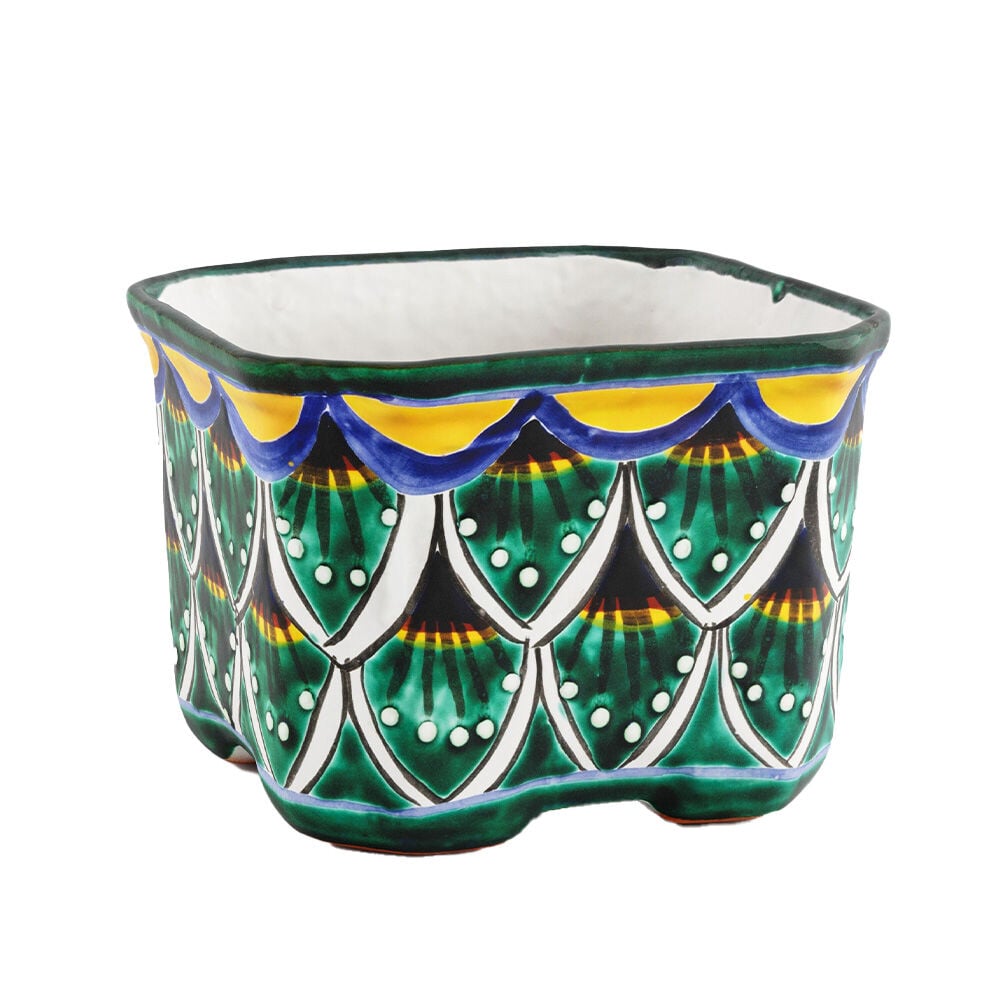 image of 4 in Cuadrada Talavera Planter