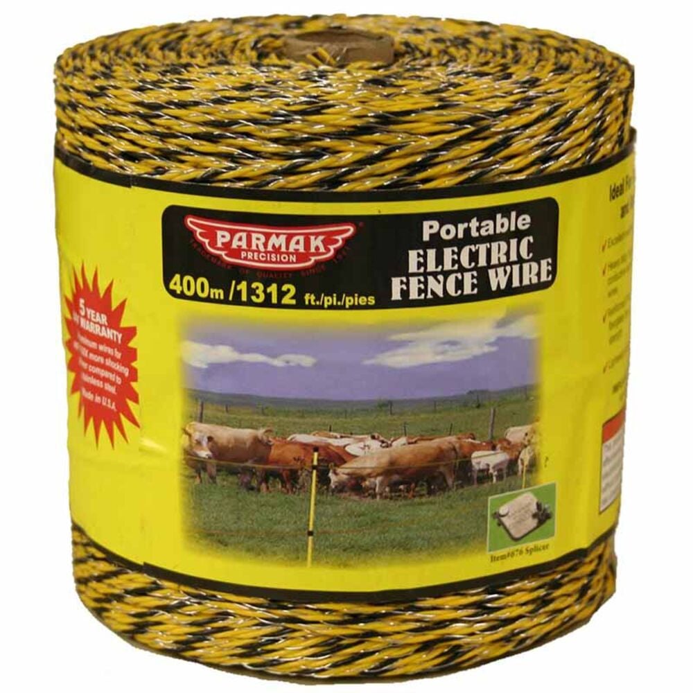 image of Baygard Yellow/Black Heavy Duty Polywire, 1312-ft