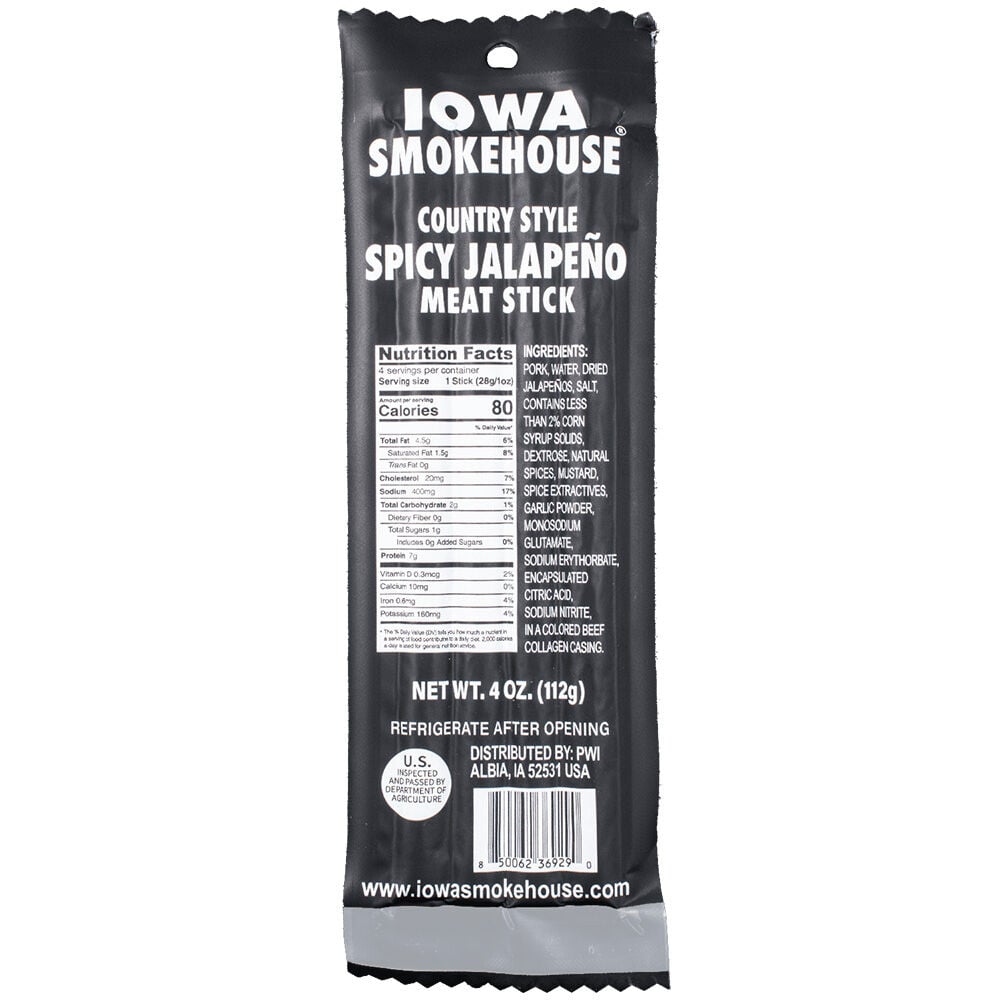 image of Spicy Jalapeno Meat Sticks, 4 oz