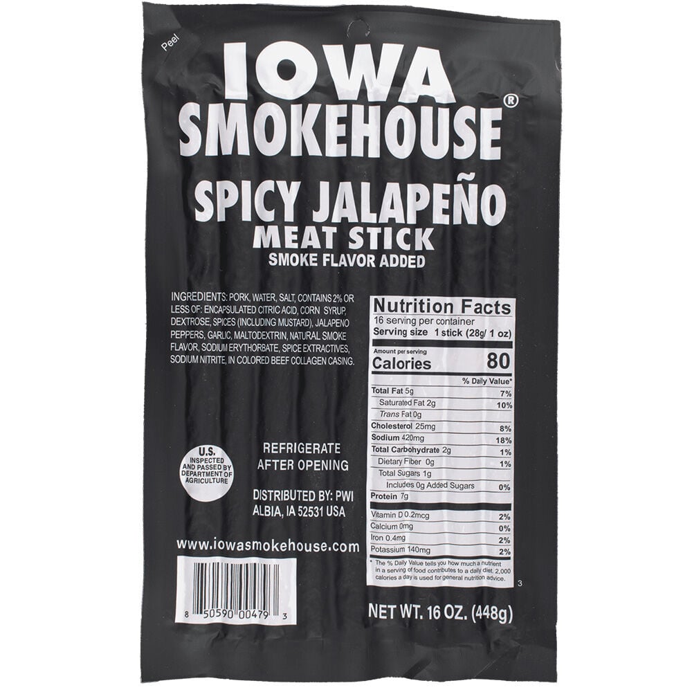 image of Spicy Jalepeno Meat Sicks, 16 oz