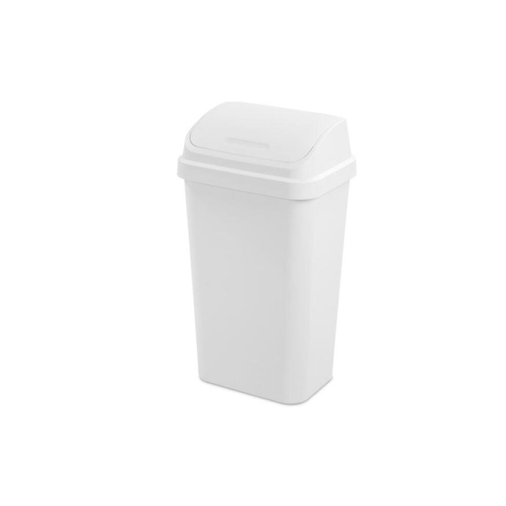 image of Swing Top Wastebasket, 13 gal