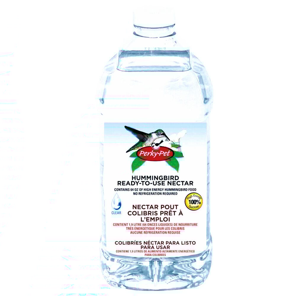 image of Clear Liquid Hummingbird Nectar Ready-To-Use, 64oz