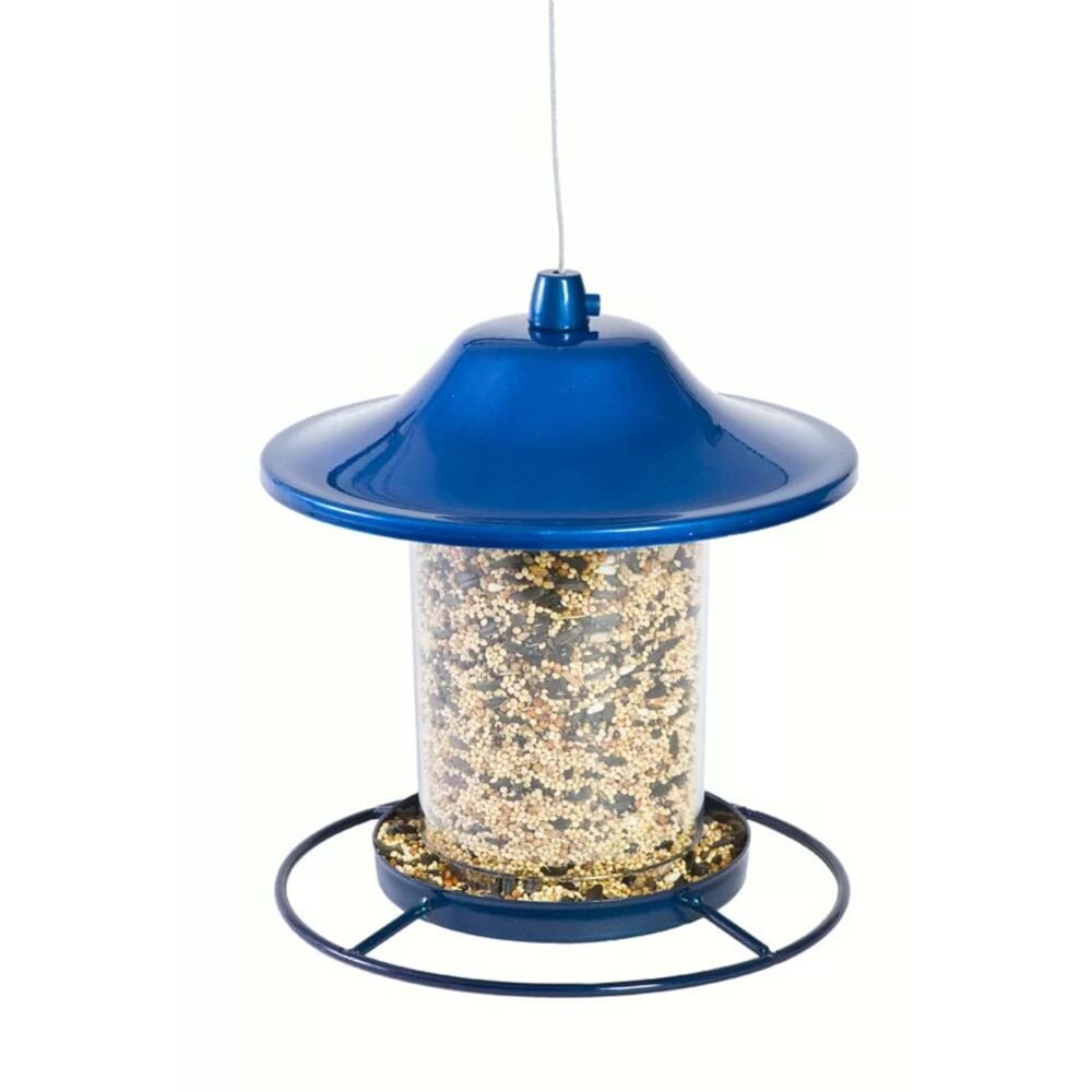 image of Blue Panorama Bird Feeder