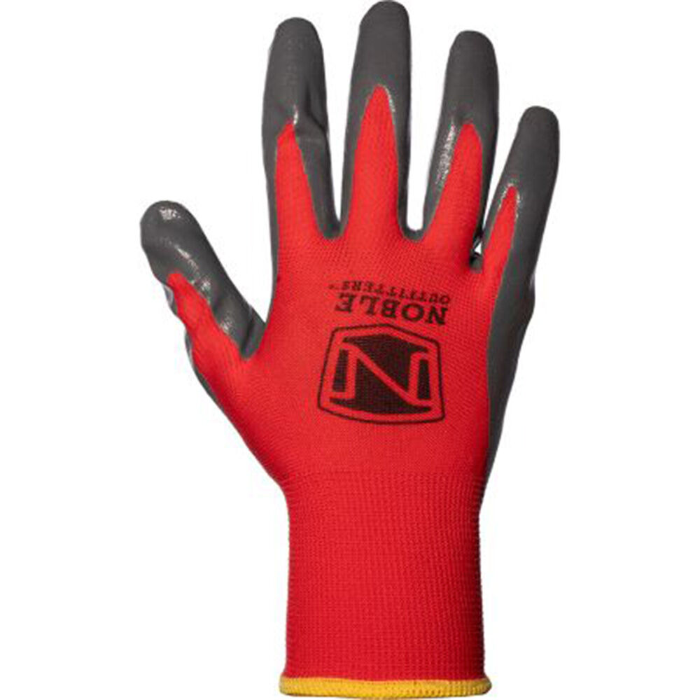 image of Men's Red Nitrile Dip Glove, 15 Pk