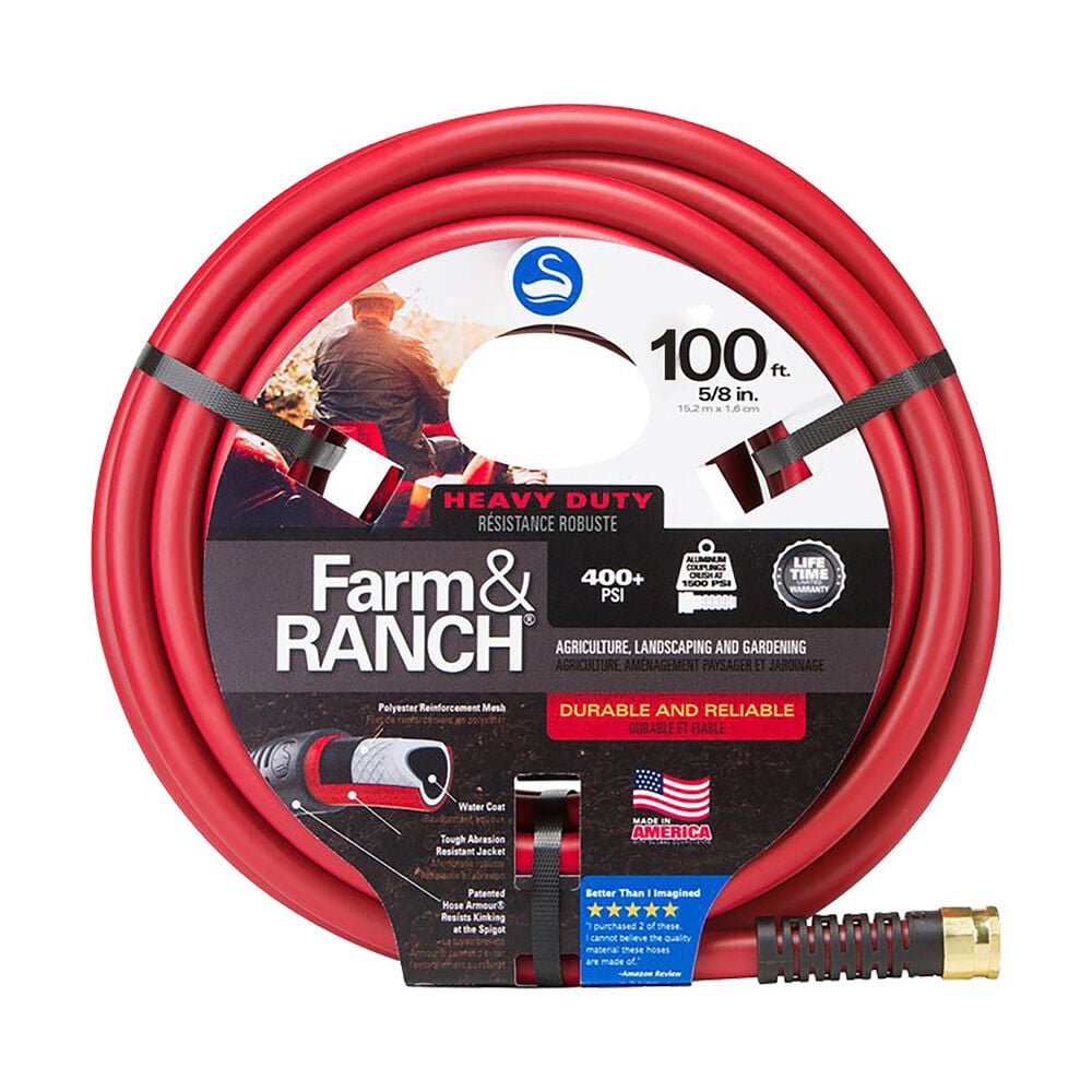 image of Swan Farm and Ranch Hose, 5/8 in x 100 ft