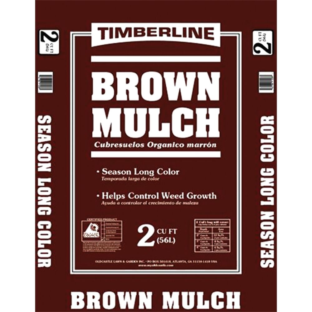 image of Brown Colored Mulch, 2 cu ft