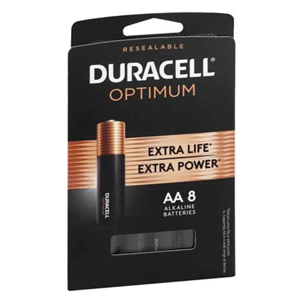 image of Optimum Alkaline AA Battery, 8 pack