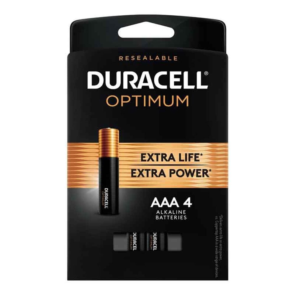 image of Optimum Alkaline AAA Battery, 4 pack