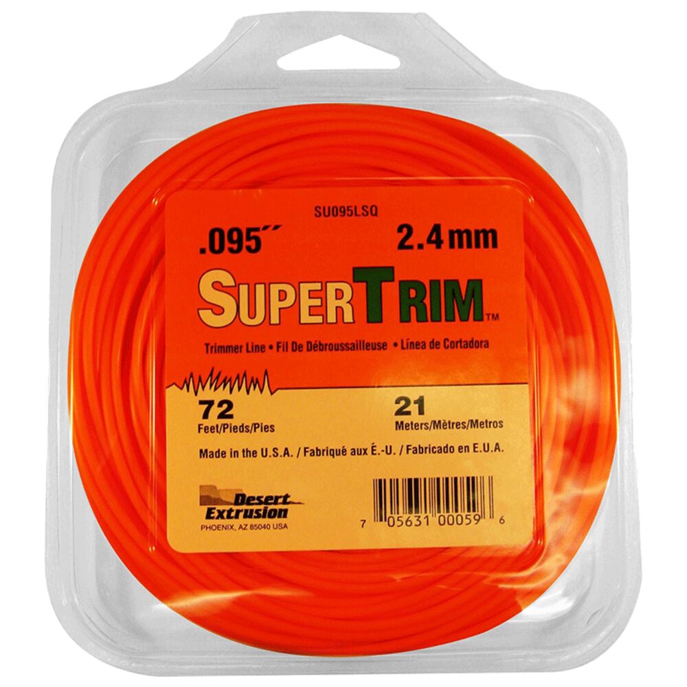 image of Home Owner Grade Round Grass Trimmer Line, 0.095 in x 72 ft