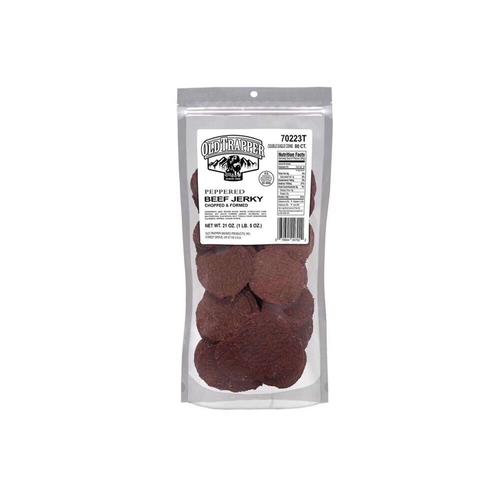 image of Double Eagle Beef Jerky Rounds- Peppered, 21 oz