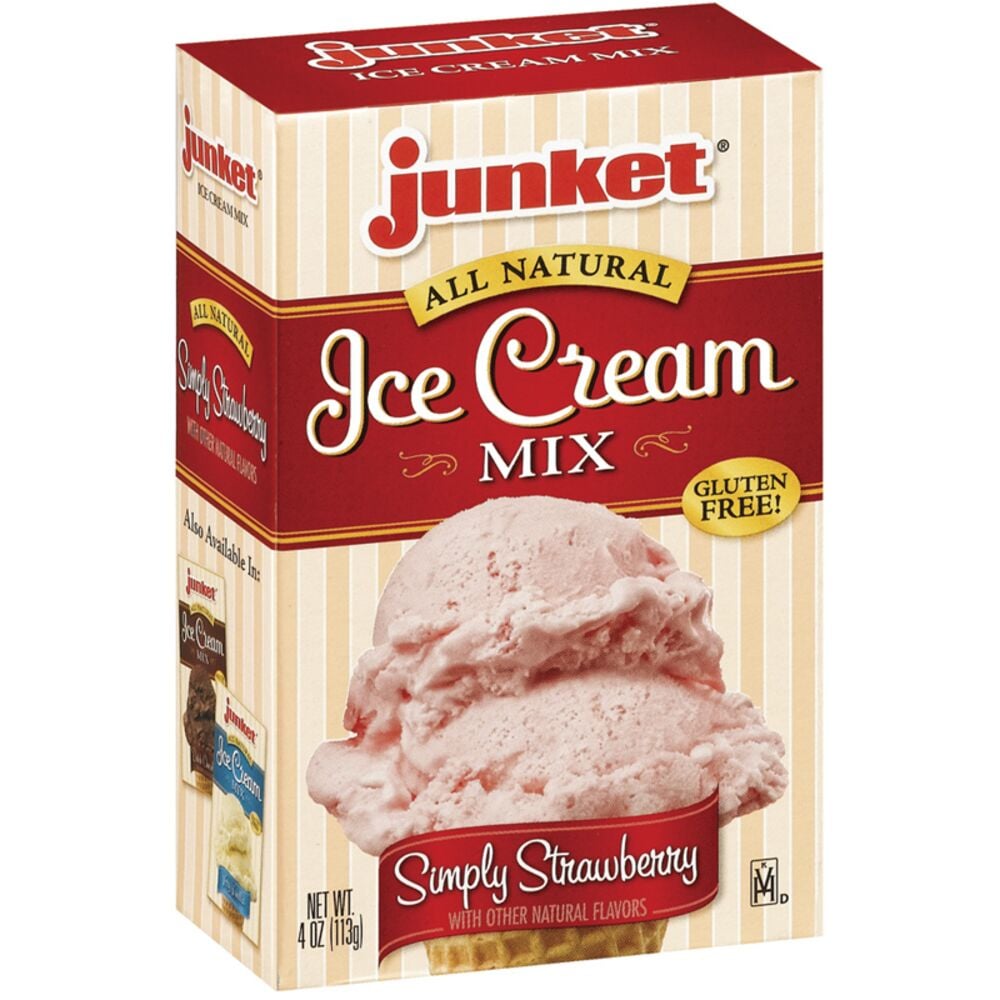 image of All Natural Ice Cream Mix, Simply Strawberry