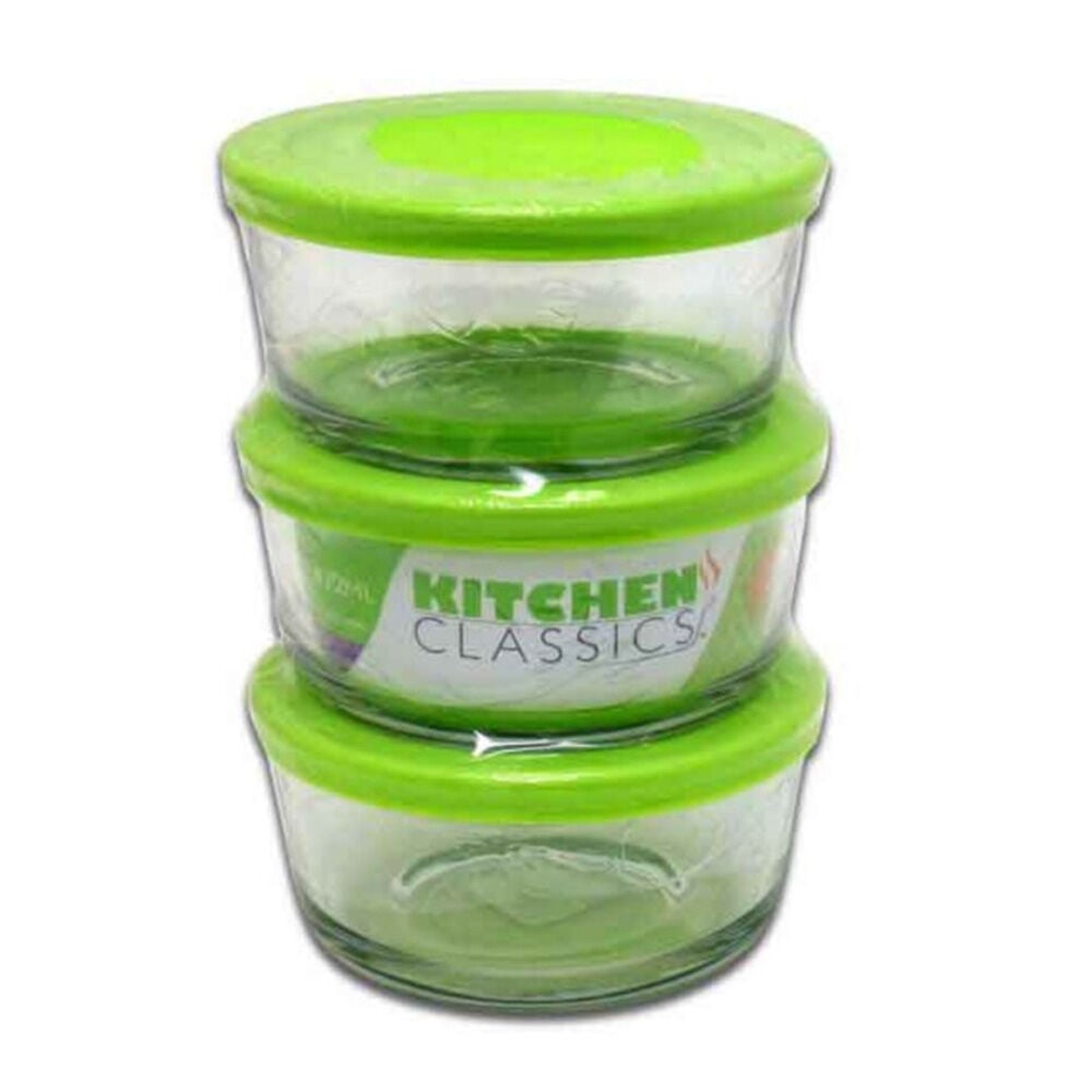 image of 2-cup Glass Storage Containers, 6 piece