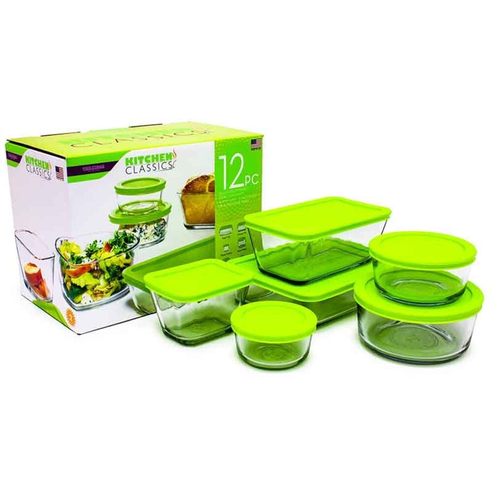 image of 12-Piece Glass Storage Set