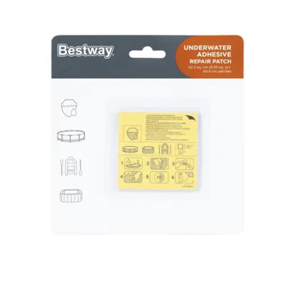 image of 2.5-inch x 2.5-inch Underwater Adhesive Repair Patches, 10 count
