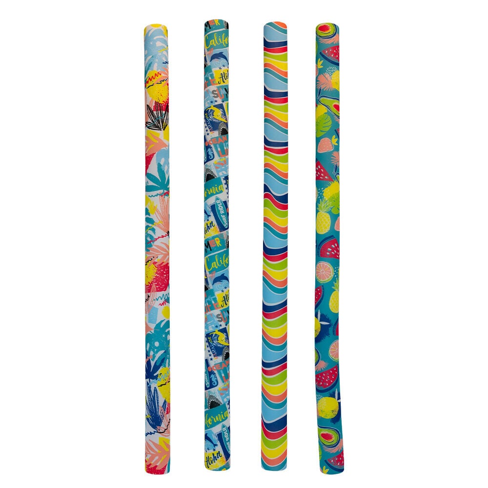 image of H2OGO! Fabric Covered Pool Noodles- Assorted, Style May Vary