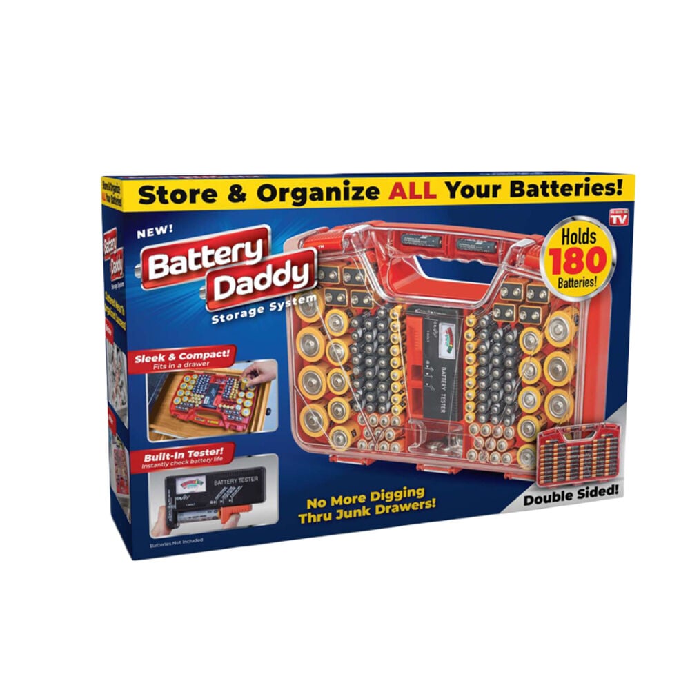 image of 180 Battery Organizer And Storage Case With Tester