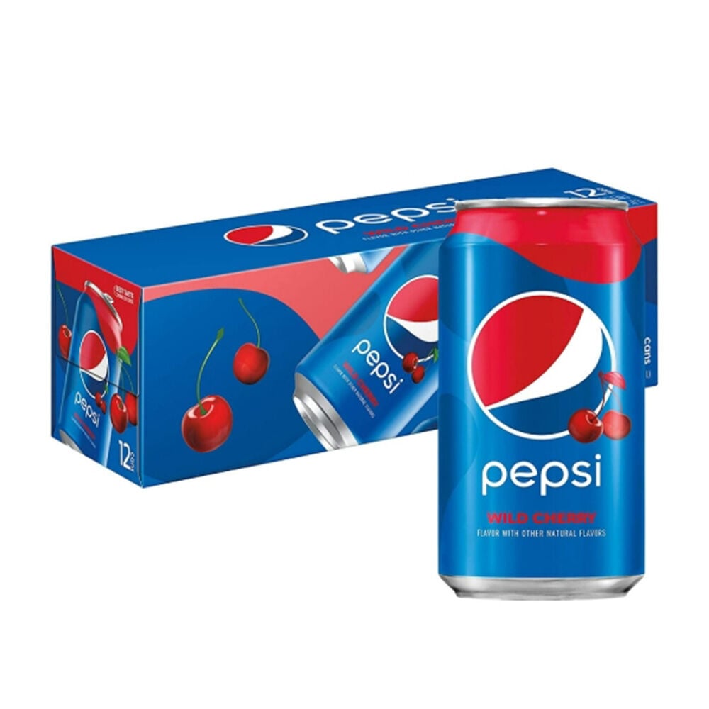 image of Wild Cherry Soda 12 oz, 12 pack