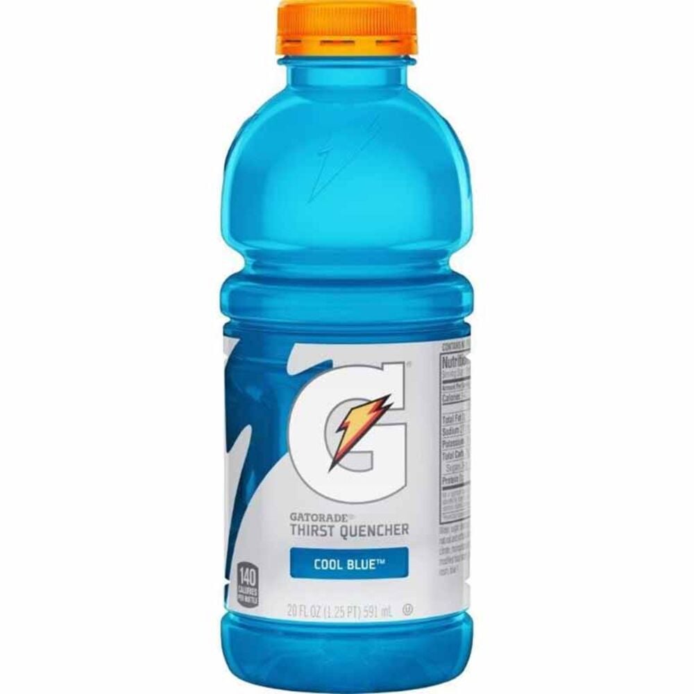 image of Thirst Quencher Cool Blue Sports Drink 20 oz Bottle