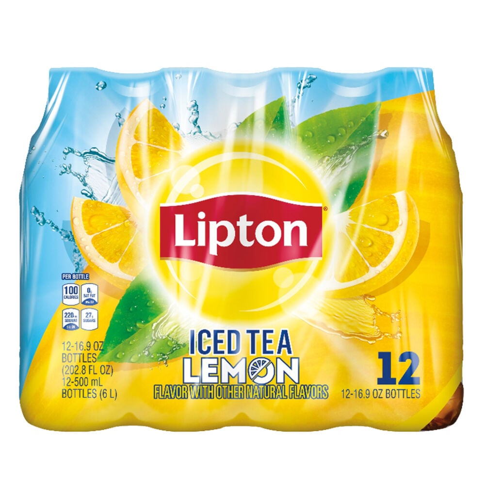 image of Lemon Iced Tea 16.9 oz Bottle, 12 pack