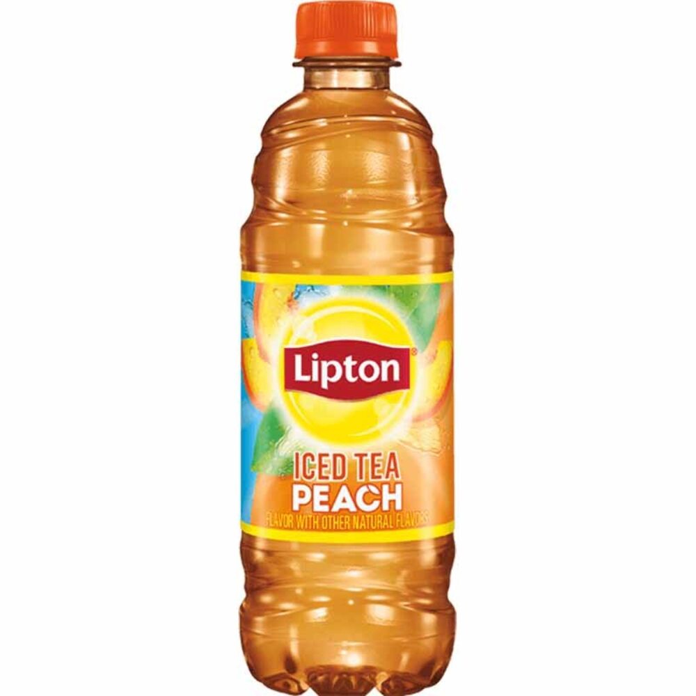 image of Peach Iced Tea 16.9 oz Bottle, 12 pack