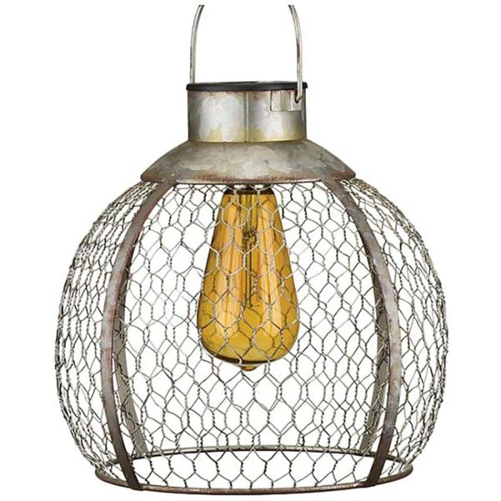 image of Round Vintage Solar Lantern