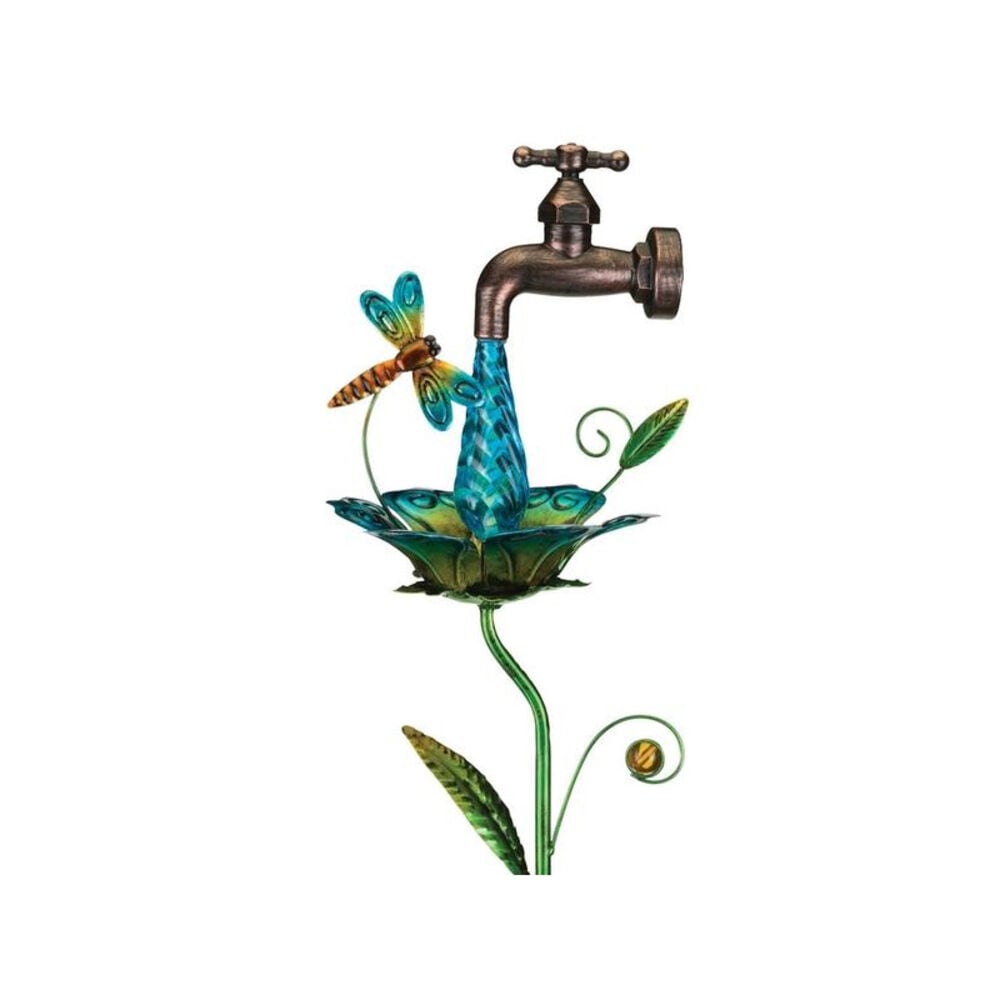 image of Dragonfly Waterdrop Solar Stake