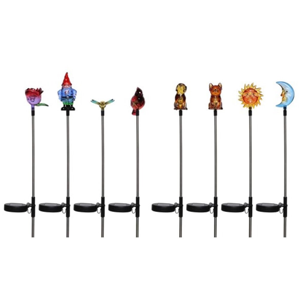 image of 4.5 in Garden Decor- Solar Stake, Friends, Style May Vary
