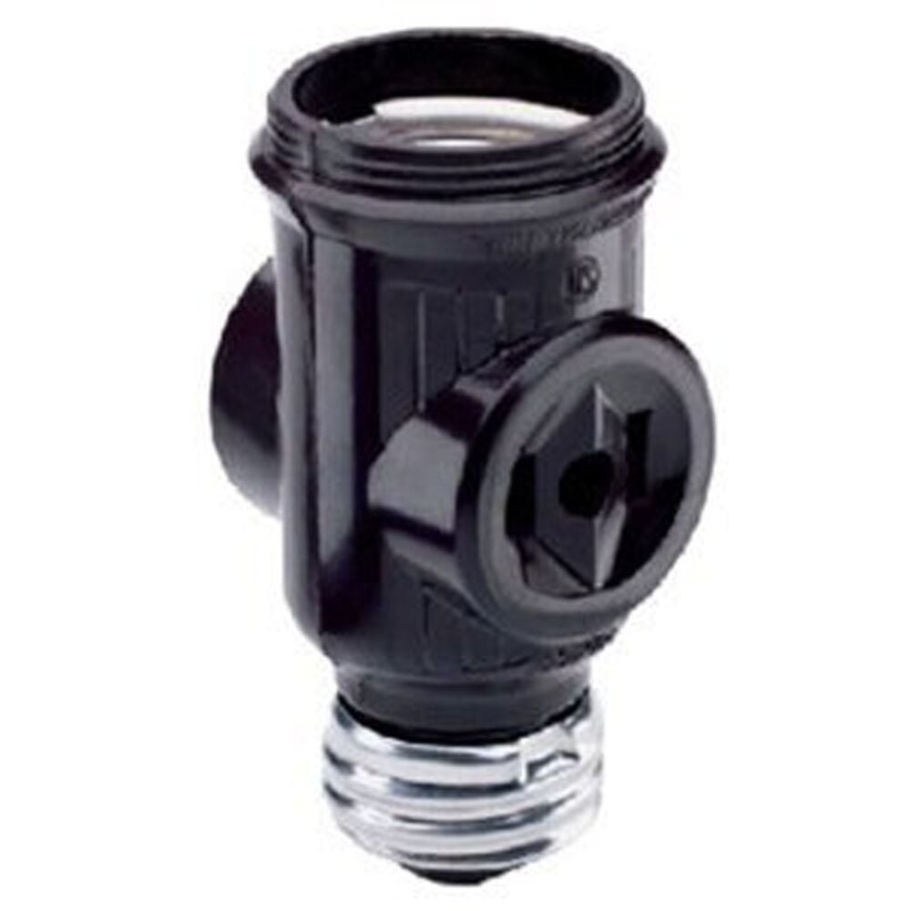 image of Keyless Lamp Holder Current Tap, 660-watt/125-volt, Brown