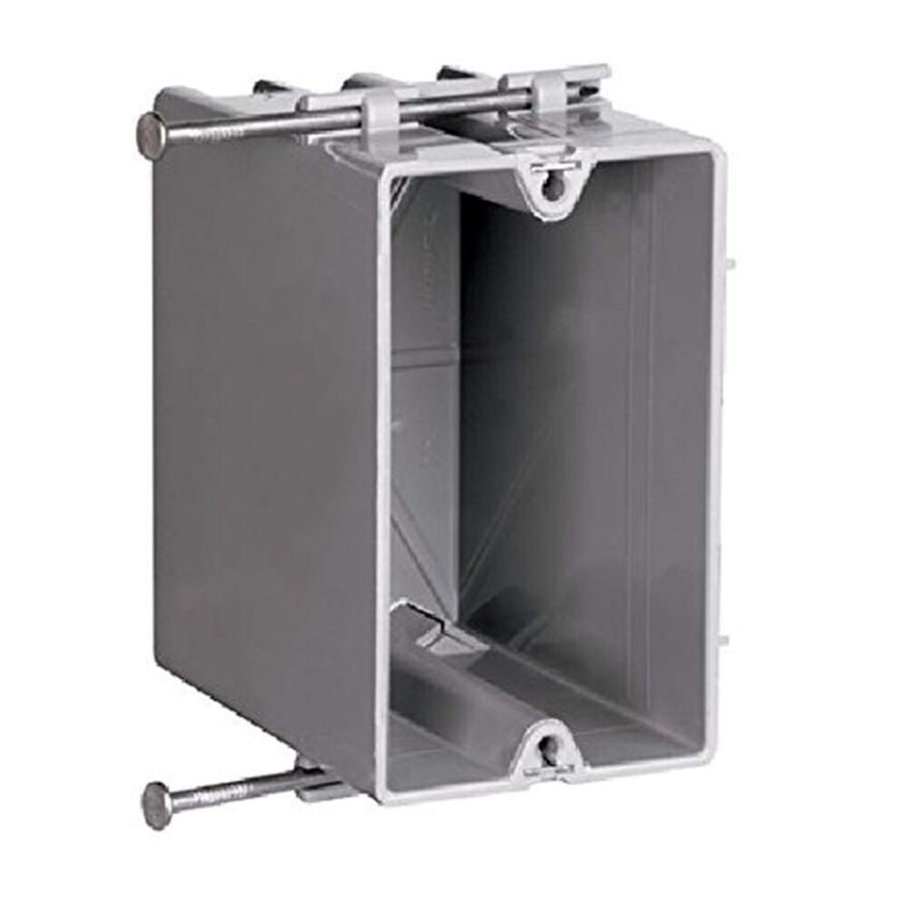 image of Slater Deep Switch Outlet Box with Quick/Click, 22.5 cu-in, 1 Gang, 1 Outlet, Thermoplastic