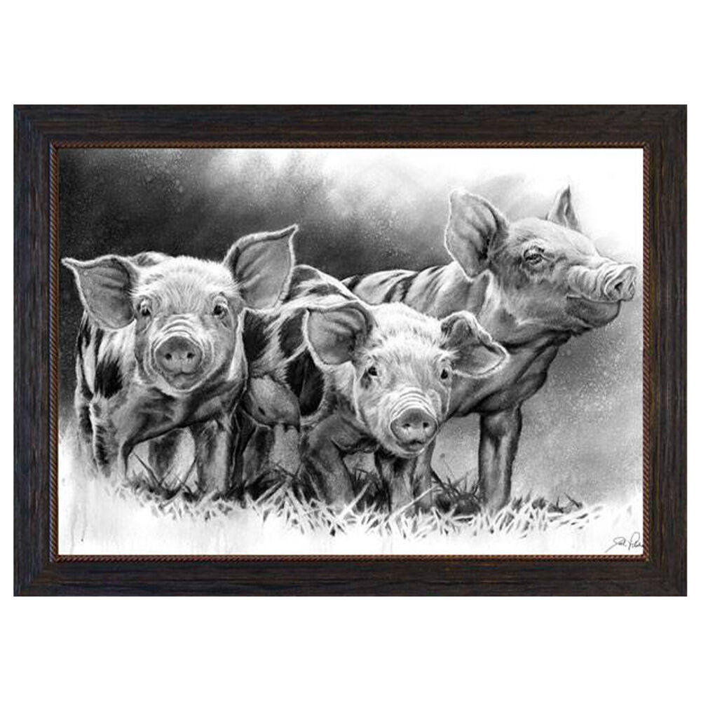 image of 10 x 7 Canvas Wall Art- Pig Tales by Joel Pilcher