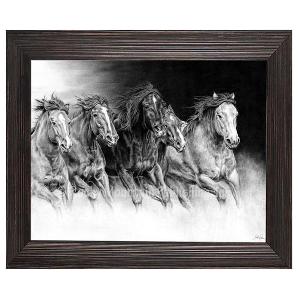 image of 10 x 8 Canvas Wall Art- Wild Bunch by Joel Pilcher