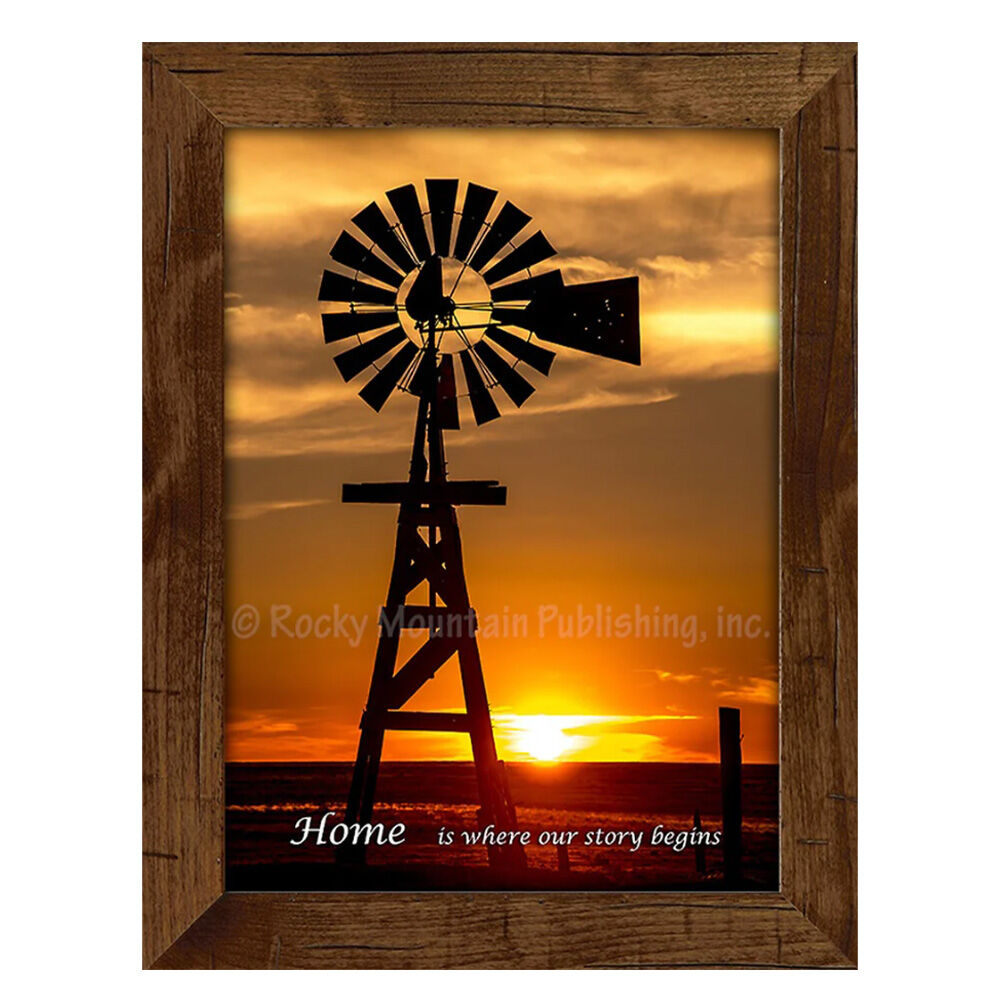 image of 8 x 10 Canvas Wall Art- Plains Windmill by Dan Ballard