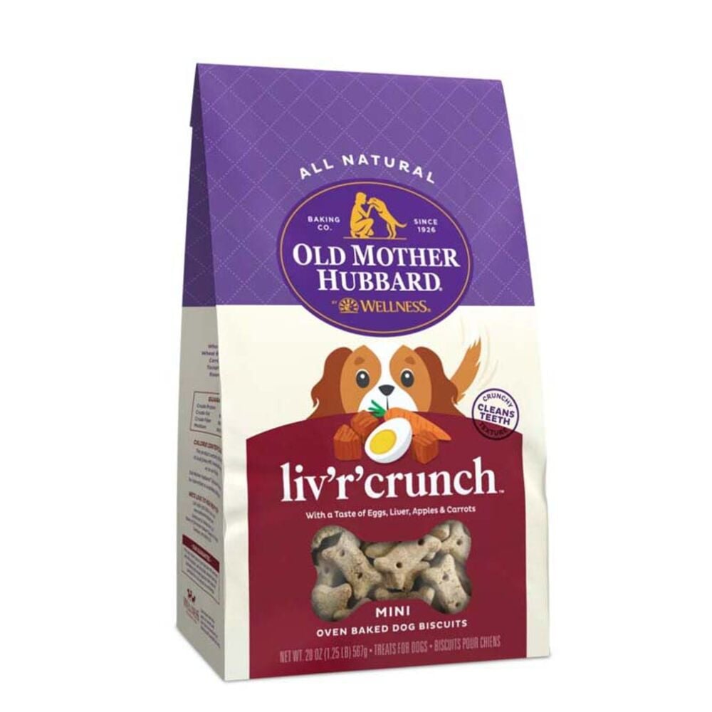 image of Old Mother Hubbard Dog Biscuits- Liv'R'Crunch, Mini, 20 oz.