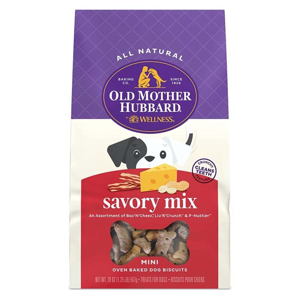 image of Old Mother Hubbard Dog Biscuits- Savory Mix, Mini, 20 oz.